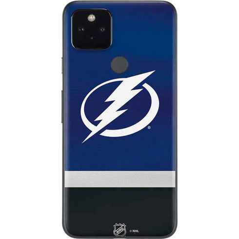 NHL Tampa Bay Lightning Alternate Jersey Google Pixel 5a Skin